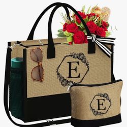 New Tote Bag Letter E