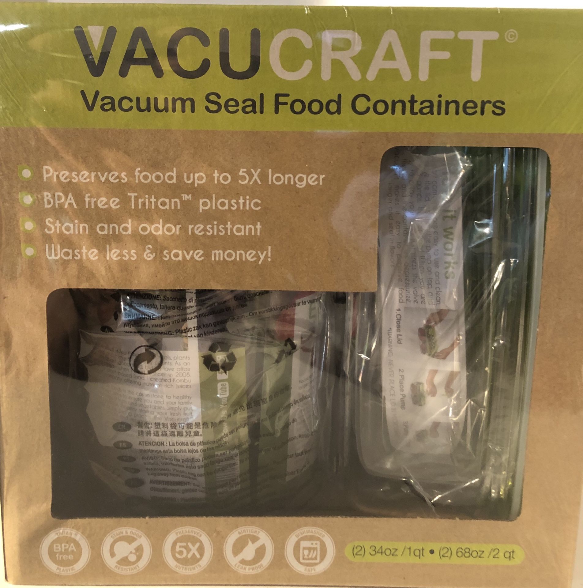 🙋‍♀️ Vacuum Seal Storage Containers and Pump