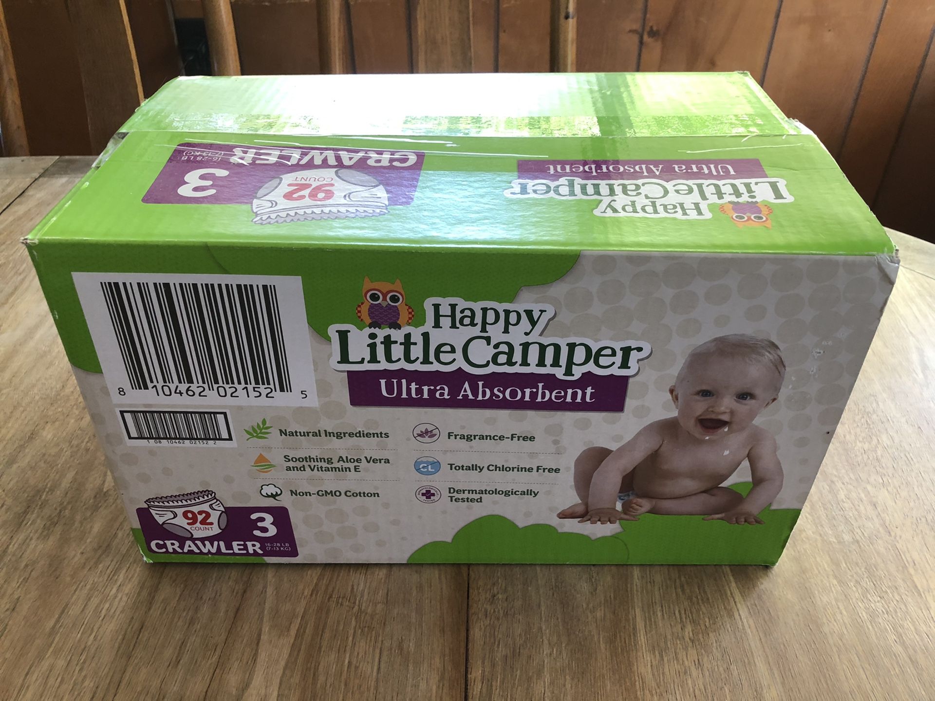 Happy Little Campers Crawler Diapers - size 3
