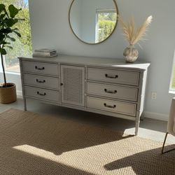 9 Drawer  Vintage Dresser-  delivery available   H: 32in x L: 70in x D: 19in