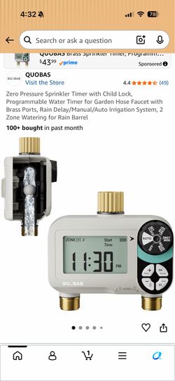 Programmer water timer with child lock
