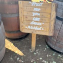 Fun Wood Party Sign