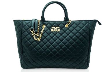 Gilda Paris Women's Zip Closure Quilted Large Tote/weekender Bag with tag