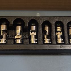 Snap-on Tools 6 pc 3/8" Drive 6-Point Metric Flank Drive® Shallow Flex Socket Set