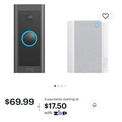 Ri NG Doorbell Camera Hardwired With Chimer