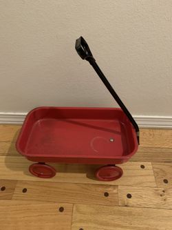 Vintage 1960’s Mini Red Metal Wagon