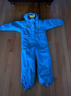 Turquoise one piece snow suit for girls size 6