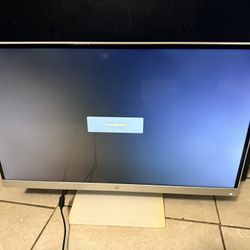 HP Pavilion 27XW 27" 1920x1080 LED Monitor Silver/White 