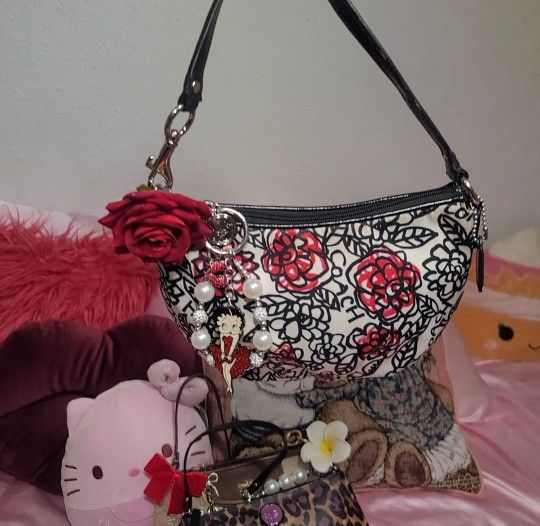Coach Y2K Poppy Mini Bag $ 75 And Wristlet $45 Both For $100