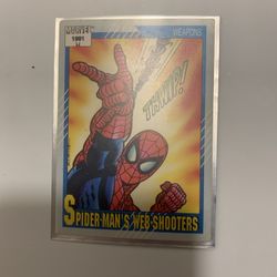 Spider-Man Web Shooters Trading Card 1991