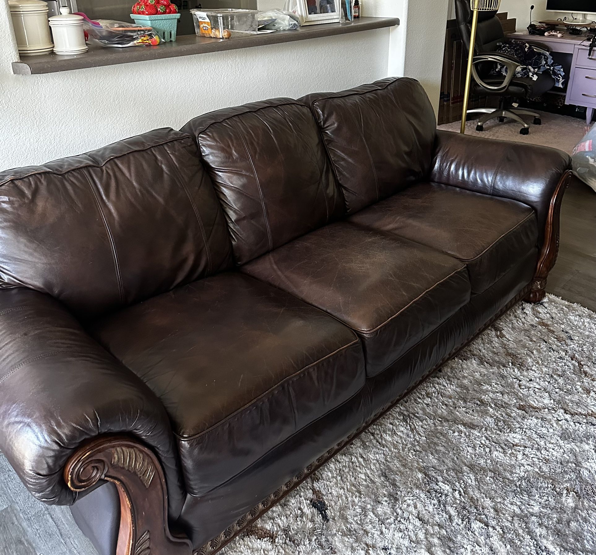Free leather couch