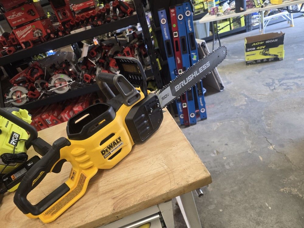 60v Flexvolt Chainsaw Dewalt