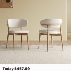 2 Brand New In Box modern Dinning Chairs 