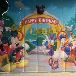 Mickey Mouse Backdrop 