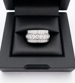 925 Sterling Silver 2.00CT MOISSANITE Men’s Ring Size 11
