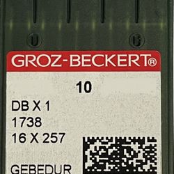 10 Groz-Beckert DBX1 16X257 Gebedur Titanium Ball Point (FFG/SES) Needles
