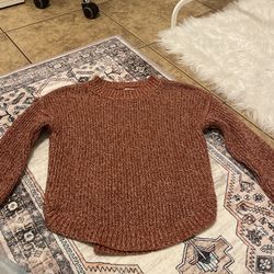 Burnt orange knitted sweater 