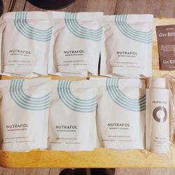 ULTA BEAUTYS- Nutrafol hair regrowth supplement pills & shampoo/ conditioner