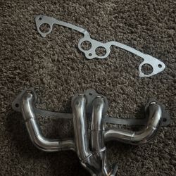 Stainless Steel Exhaust Headers Manifold System Kit Fit For 91-02 Jeep Wrangler TJ & YJ 2.5L