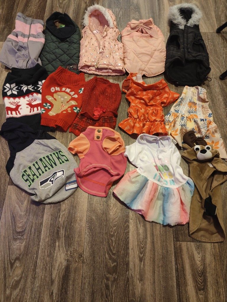 Size Small Female Dog Clothing And Jackets