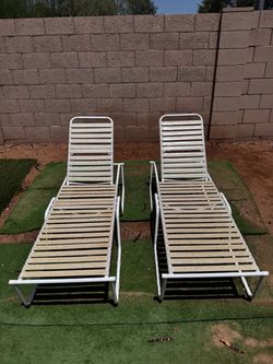 Outdoor Chaise Lounge Chairs Set of 2