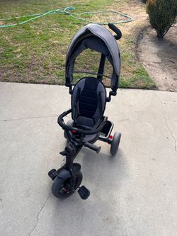 Baby Joy 2-in-1 Convertible Toddler Stroller & Bassinet – Gray