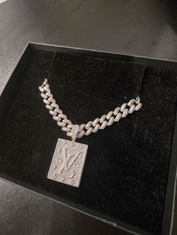 20" Sterling Silver Chain and Pendent HandMade MOSSINITE Stones