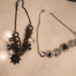 Two unique choker necklaces