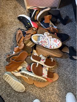 14 pairs of shoes