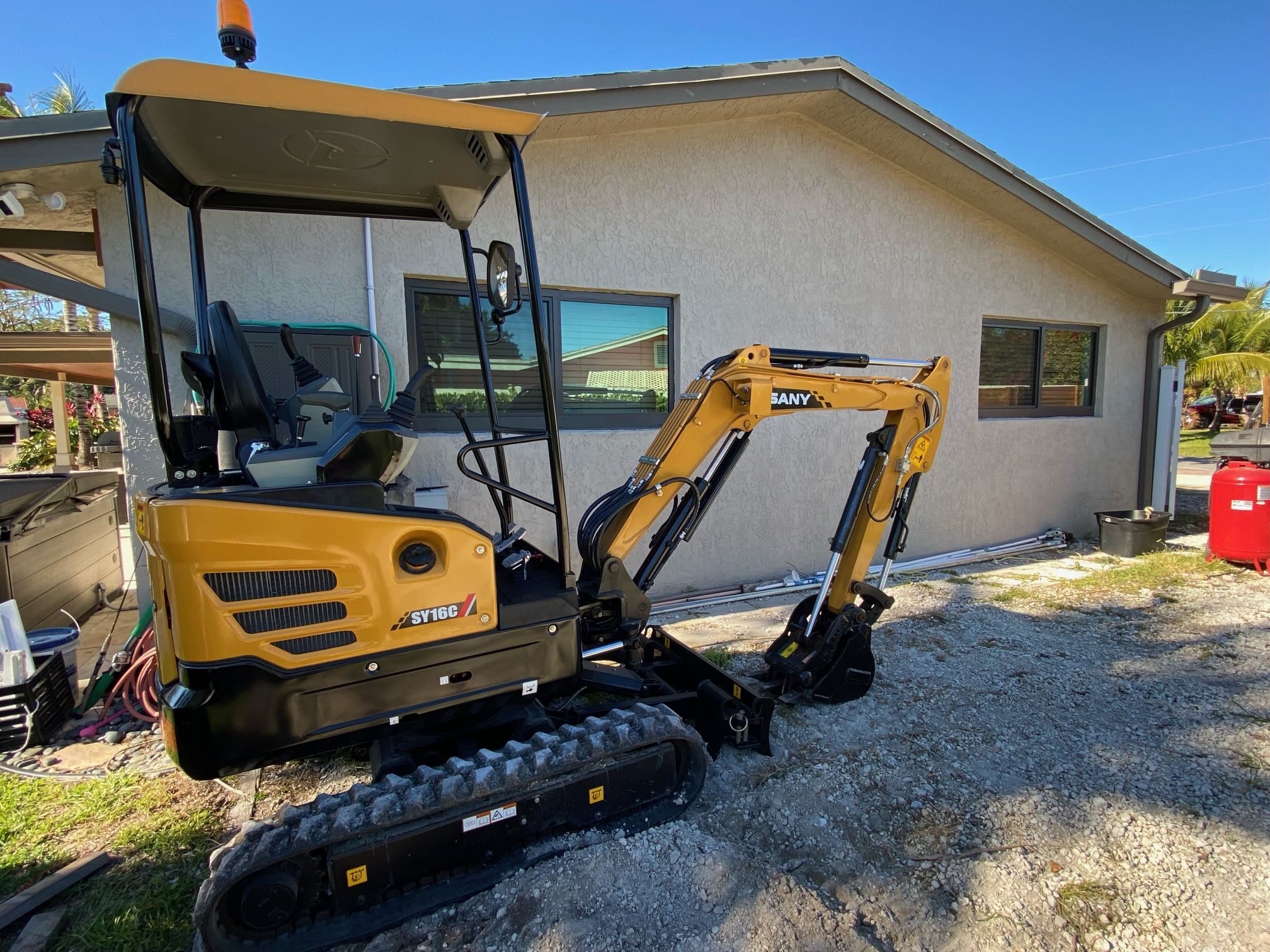 Sany mini Excavator With hudraulic Thumb
