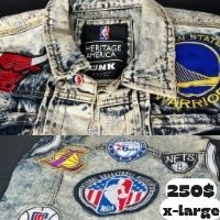 NBA American Heritage Patch Jean Jacket 