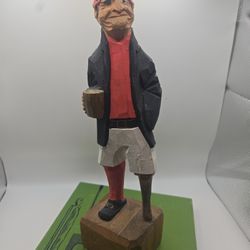 Wood Pirate Figurine