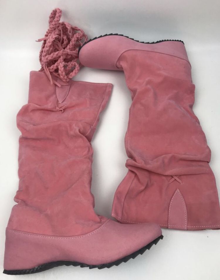 Womens girls Pink Rain Boots SIZE 6 Uggs Style BRAND NEW $10