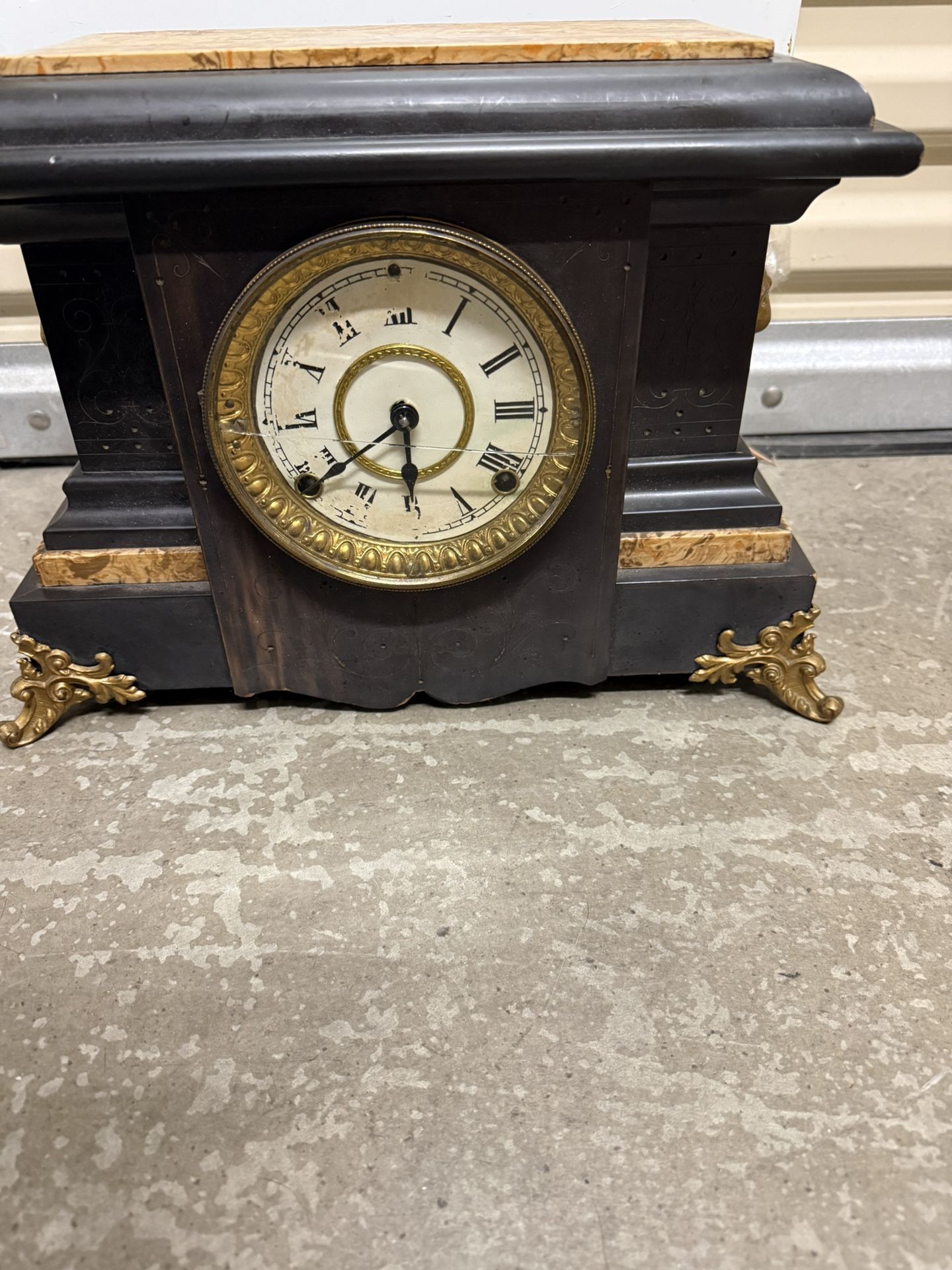 antique Seth Thomas Adamantine mantel clock 1862