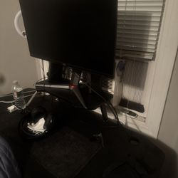 Monitor For Sale And  Gaming Desk Name Deal Text Me ‼️
