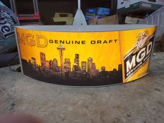 Light up beer sign