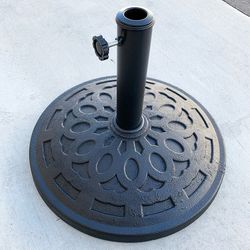 (Brand New) $30 Patio Umbrella Base 19” Round Stand Outdoor Garden Market, Weight 30lbs