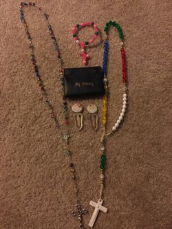 Rosary beads and bookmarks