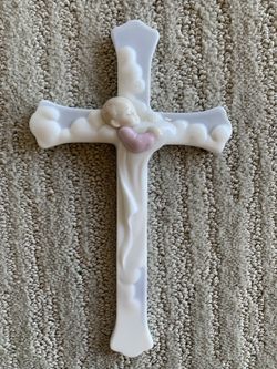 Boy and Girl ceramic crosses