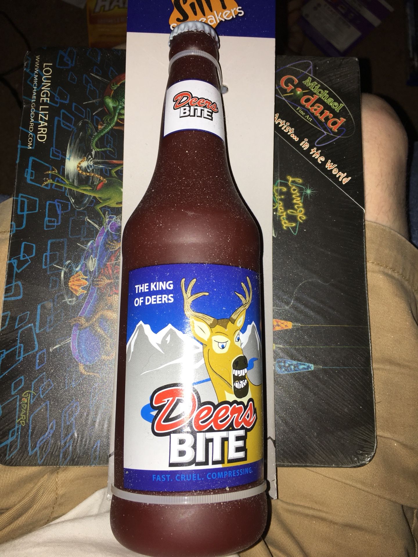 Deers bite squeak toy for dog