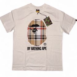 BAPE X BURRBERRY WHITE TEE
