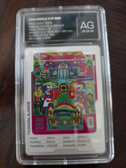 Fifa World Cup silver collectible card