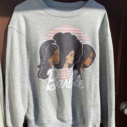 Barbie Gray Sweatshirt 1X .