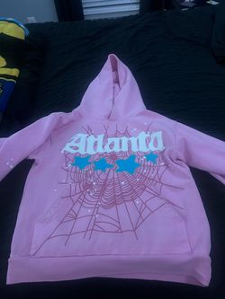Pink spider hoodie- Size Small