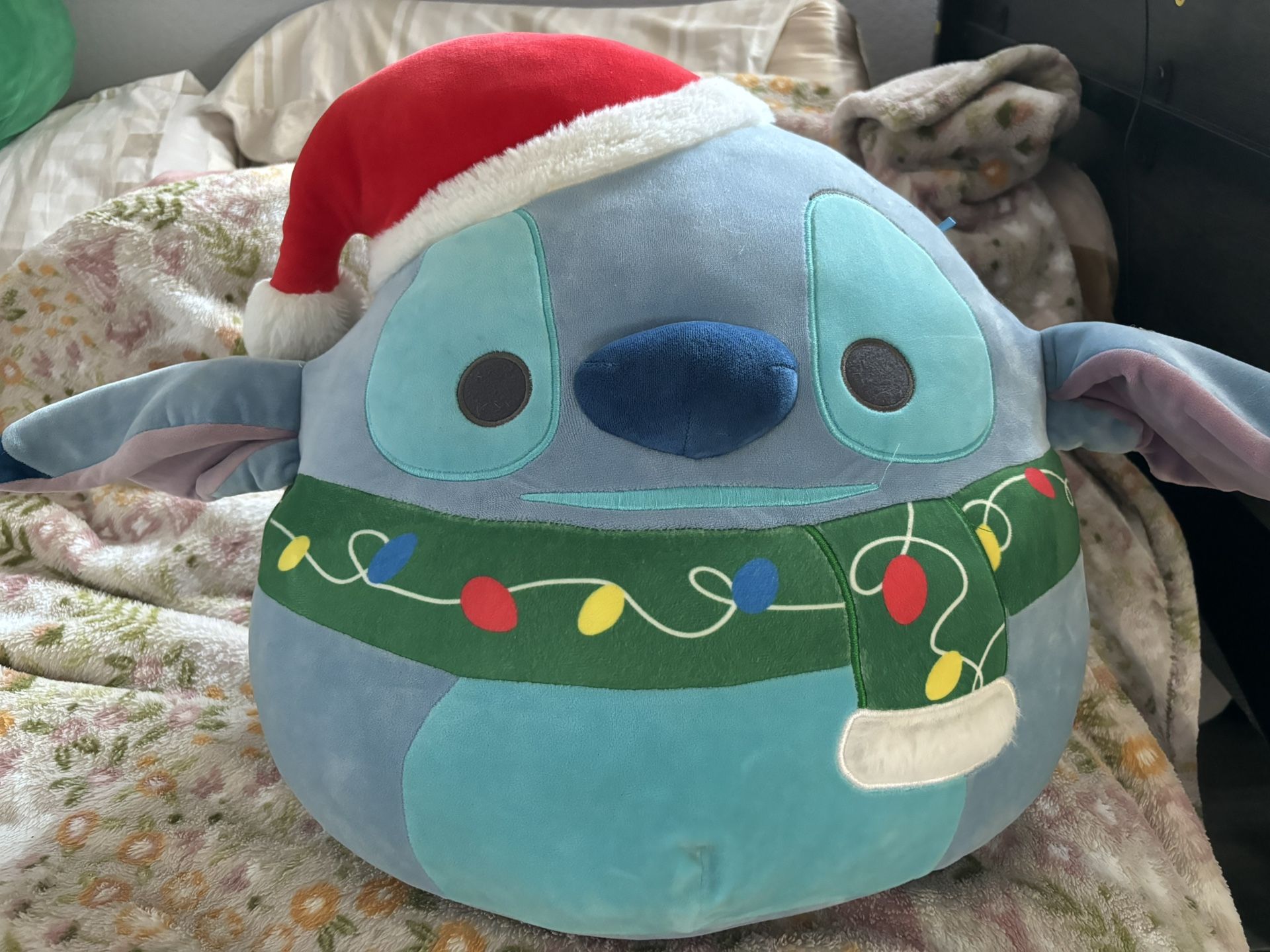 Giant Christmas Stitch Squishmallow & Giant Caramel Frappuccino Squishmallow