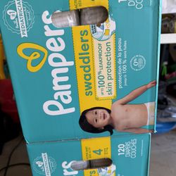 Pampers size 4 (120 count) $35