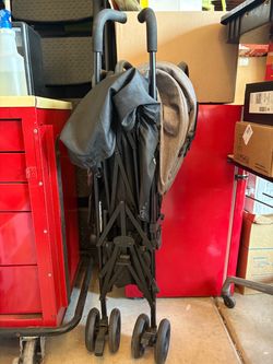 Folded Baby Stroller with Canopy