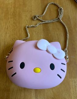 Pink Silicone Hello Kitty Crossbody Purse
