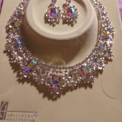 Rhinestone Necklace Set 