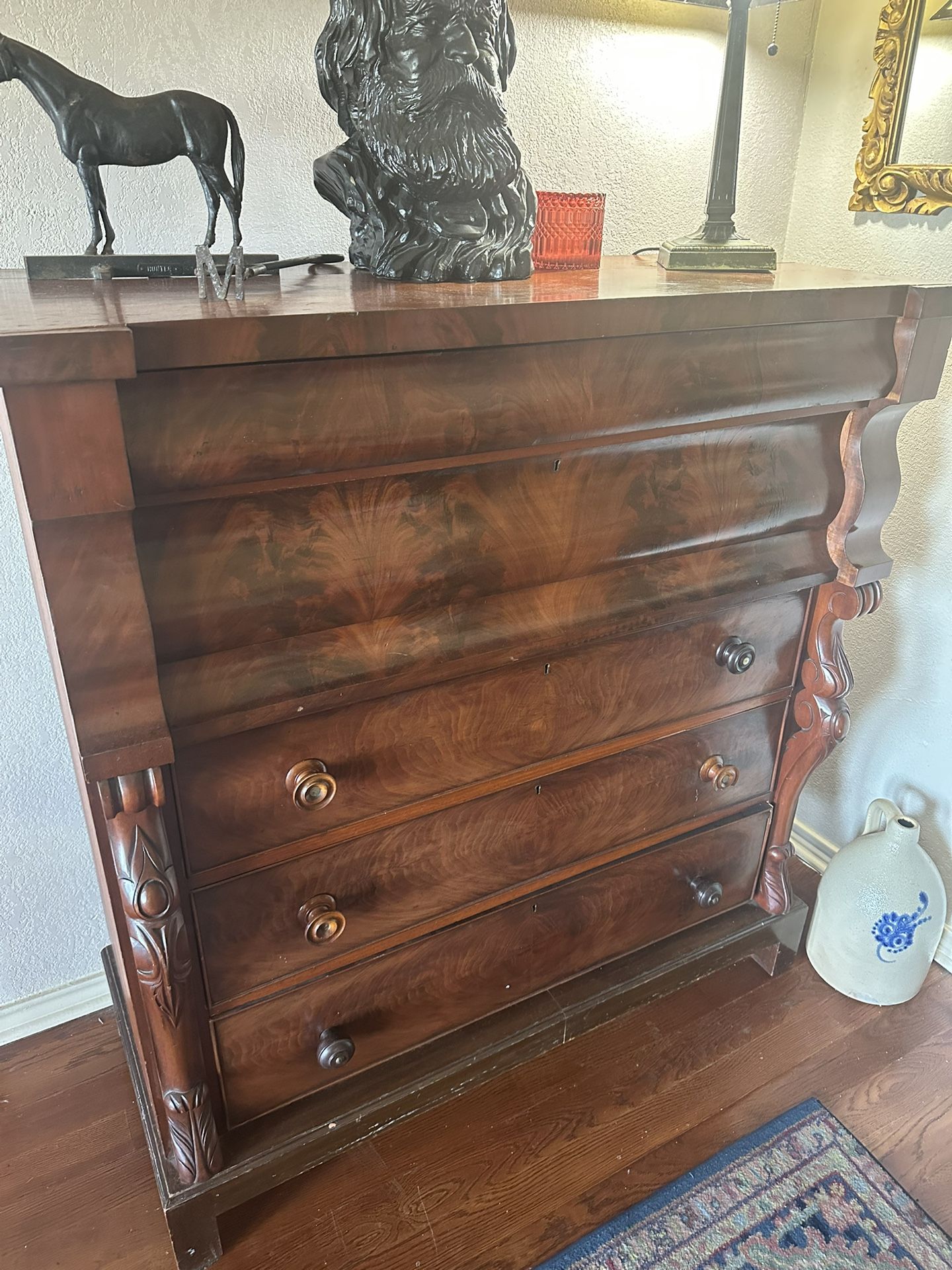 1800s Dresser With Key